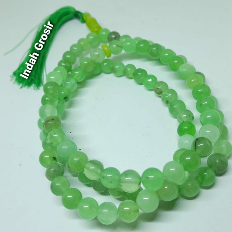 Tasbih Batu Aki Anggur Belimbing 8mm 99Butir Natural