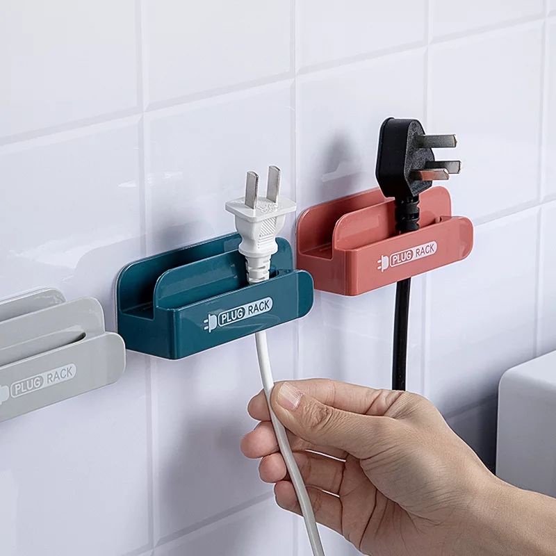 Kabel holder gantungan dudukan hape/Plug cable holder multifunction