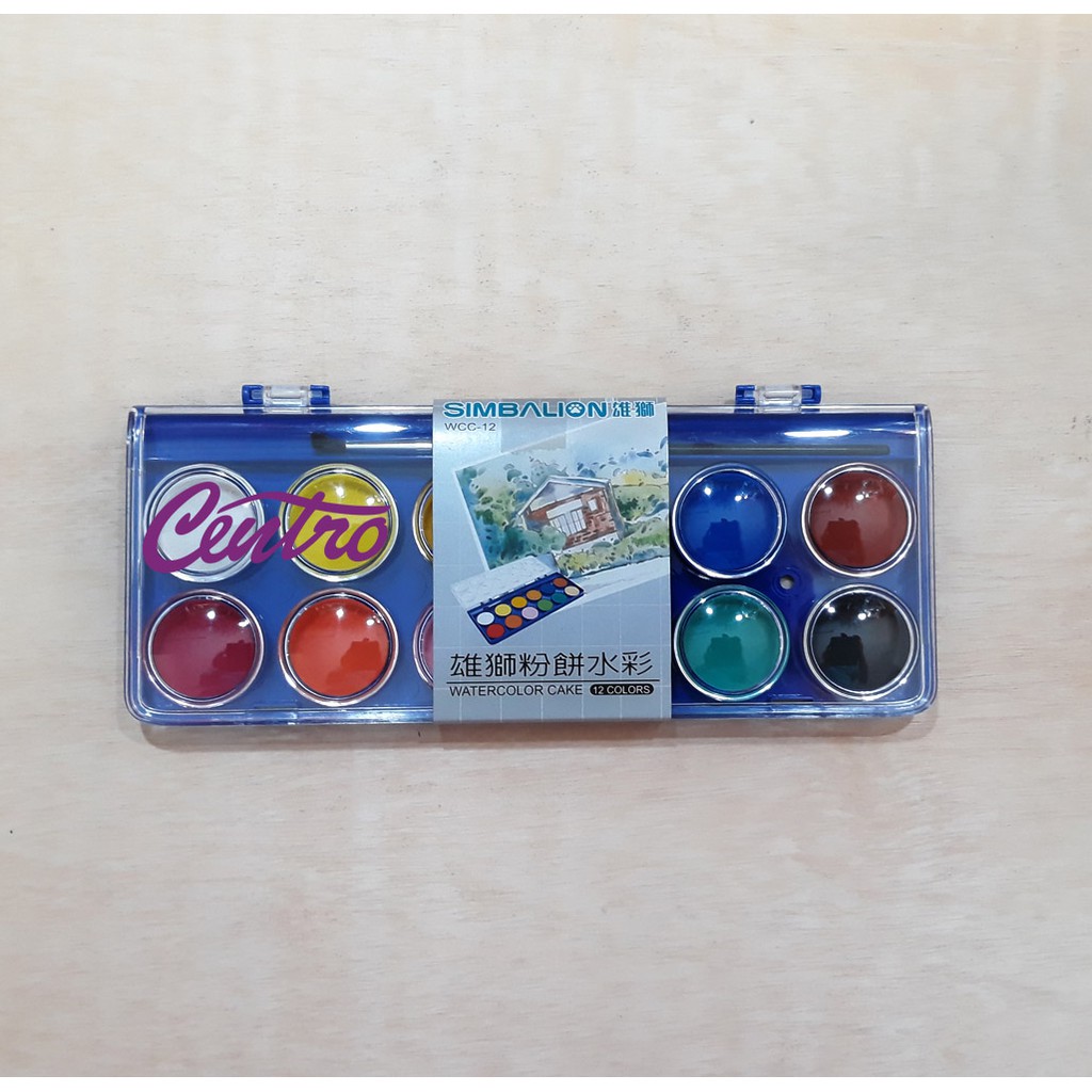 

Simbalion Watercolor Cake Cat Air 12 Warna Colors Watercolour