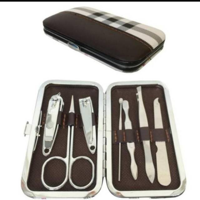 1 SET GUNTING KUKU PERALATAN MANICURE PEDICURE KIT + POUCH Nail tools