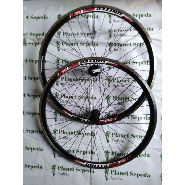 Wheelset 26 United VG-2604 Hub United Vbrake QR Jari Stainless Hitam