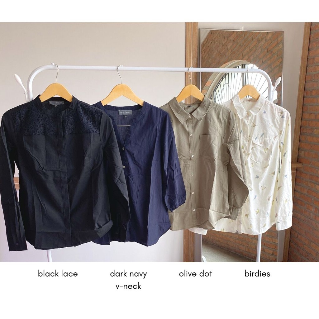 JAPAN UNPEU FEMME Blouse - Atasan Wanita - Blouse Wanita Printed Original-2