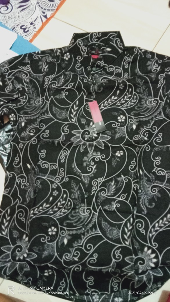 Kemeja Batik Pria Slim Fit Modern Mewah Lengan Pendek Slimfit Ob411