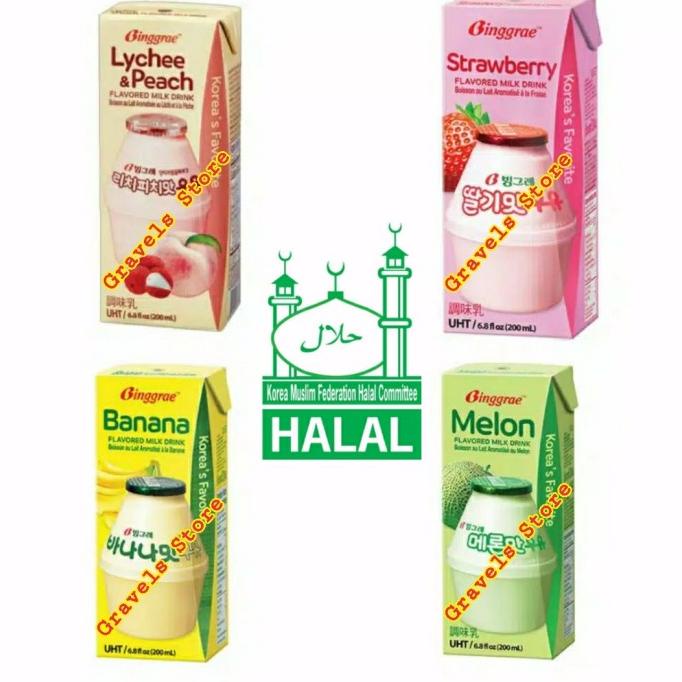 

[Logo HALAL] Binggrae Flavored Milk Drink - ALL VARIAN