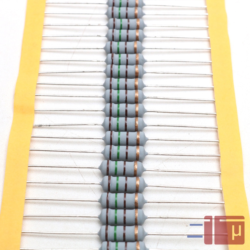 x10 Resistor 150R 150 Ohm 1W Metal Oxide 5% Taiwan Kaki Tembaga