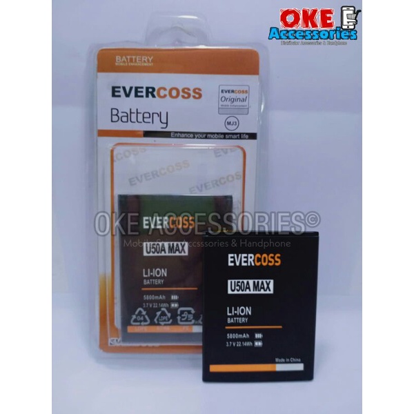Baterai/Batre/Battery HP EVERCOSS U50A MAX