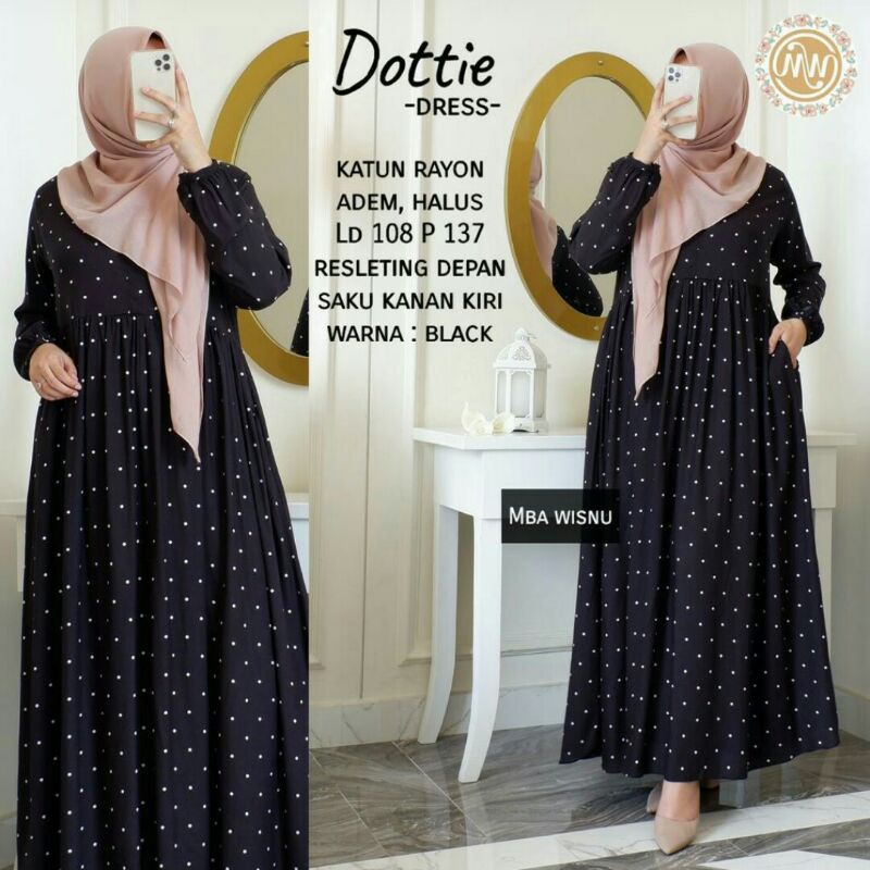 REISA MARSA DOTIE Maxi Dress Ori Mbk Wisnu