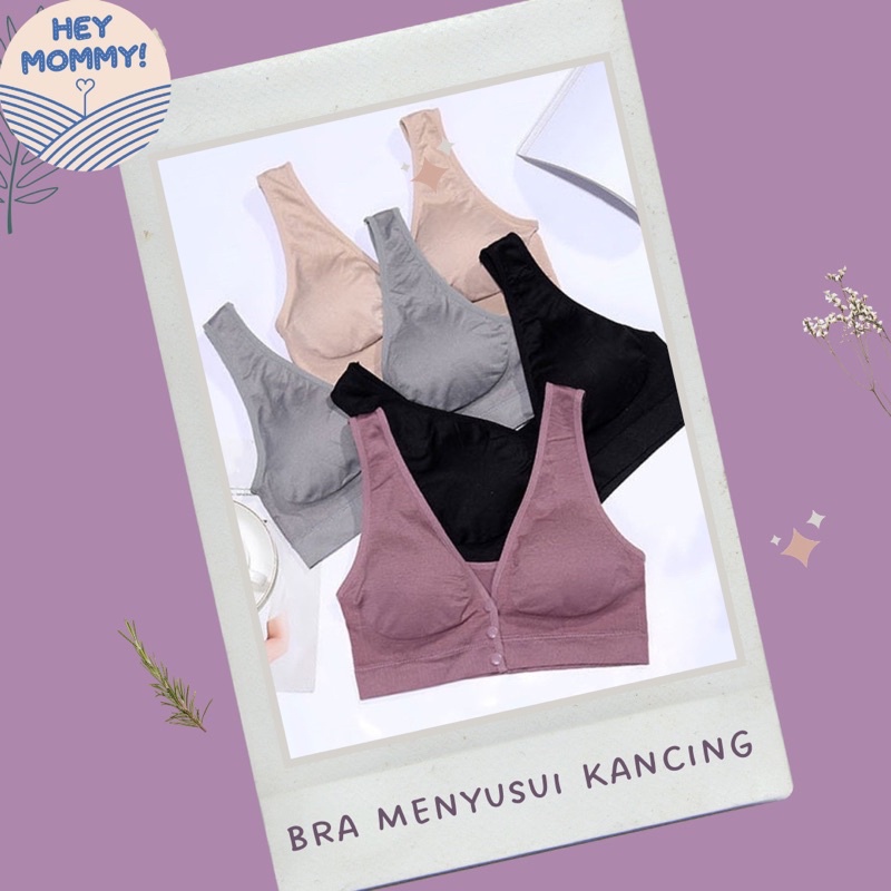 HEYMOMMY.ID - Bra Menyusui Kancing ••| Bh menyusui Nursing Bra Maternity Bra