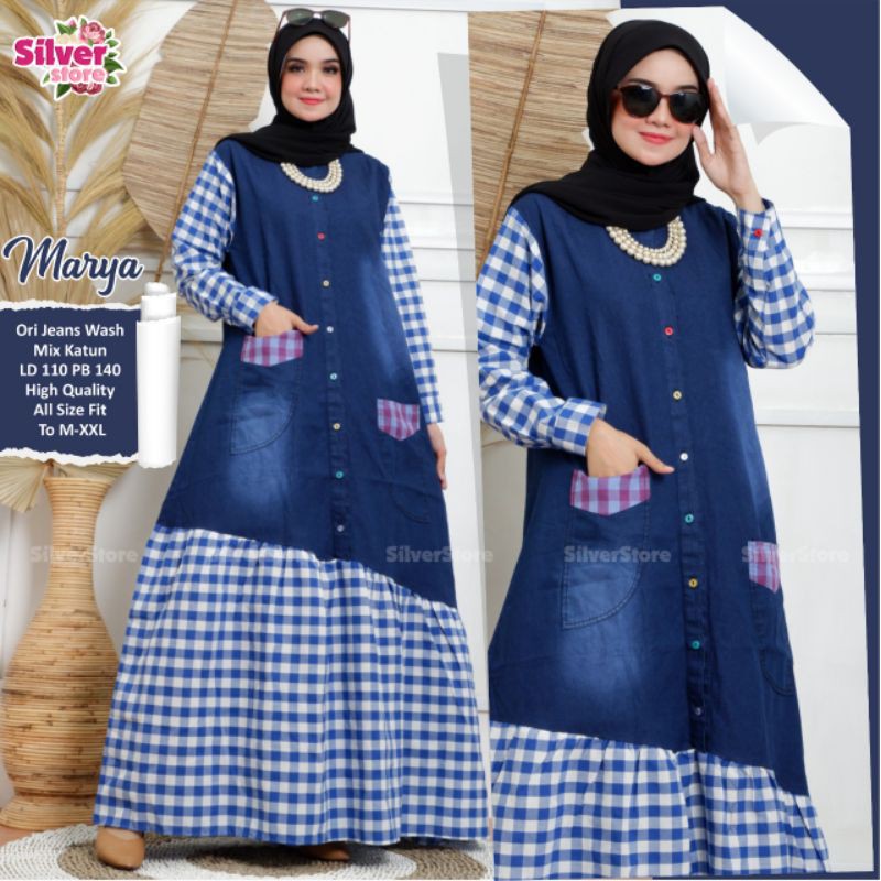 MARYAM MAXY KOMBINASI JEANS