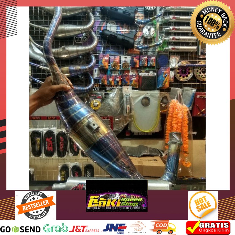 New TermurahReady Bos qu KNALPOT AITECH COBRA BLUEMOON STAINLES STAINLIS ORI ORIGINAL NINJA R DAN RR