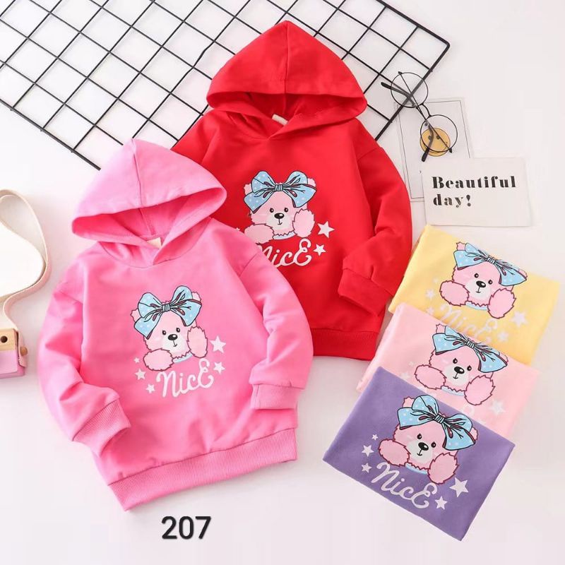 Hoodie Kekinian Anak Cewek Bear I COD