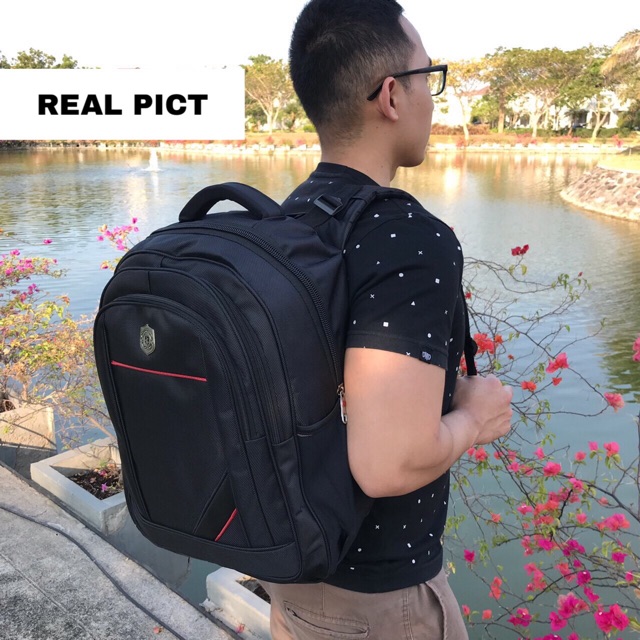 PROMO Tas Ransel Polo Global 9423 black / tas ransel / tas punggung / tas