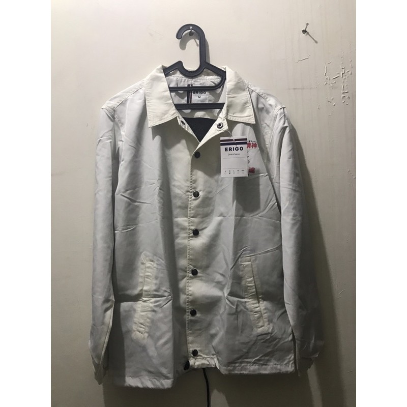 Erigo Coach Jacket Nihon Sakana White size m dan L
