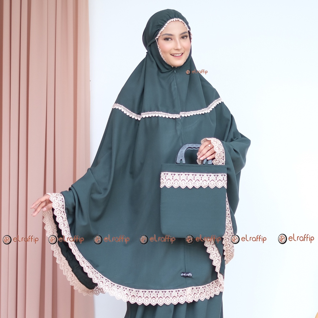 Mukena Dewasa 2 in 1 Katun Renda ShazfaaSeries