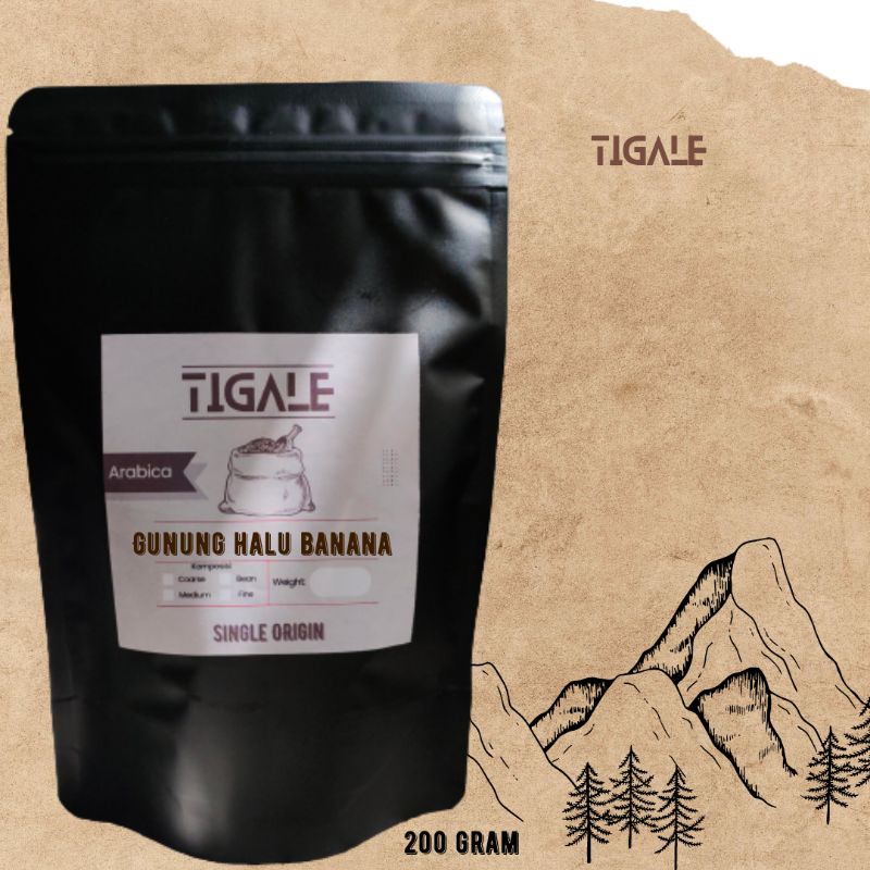 

TIGALE - KOPI ARABIKA GUNUNG HALU BANANA 200G