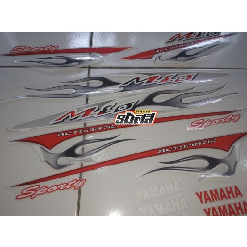 Striping transparan mio api | striping mio sporty api transparan | mio sporty | mio api
