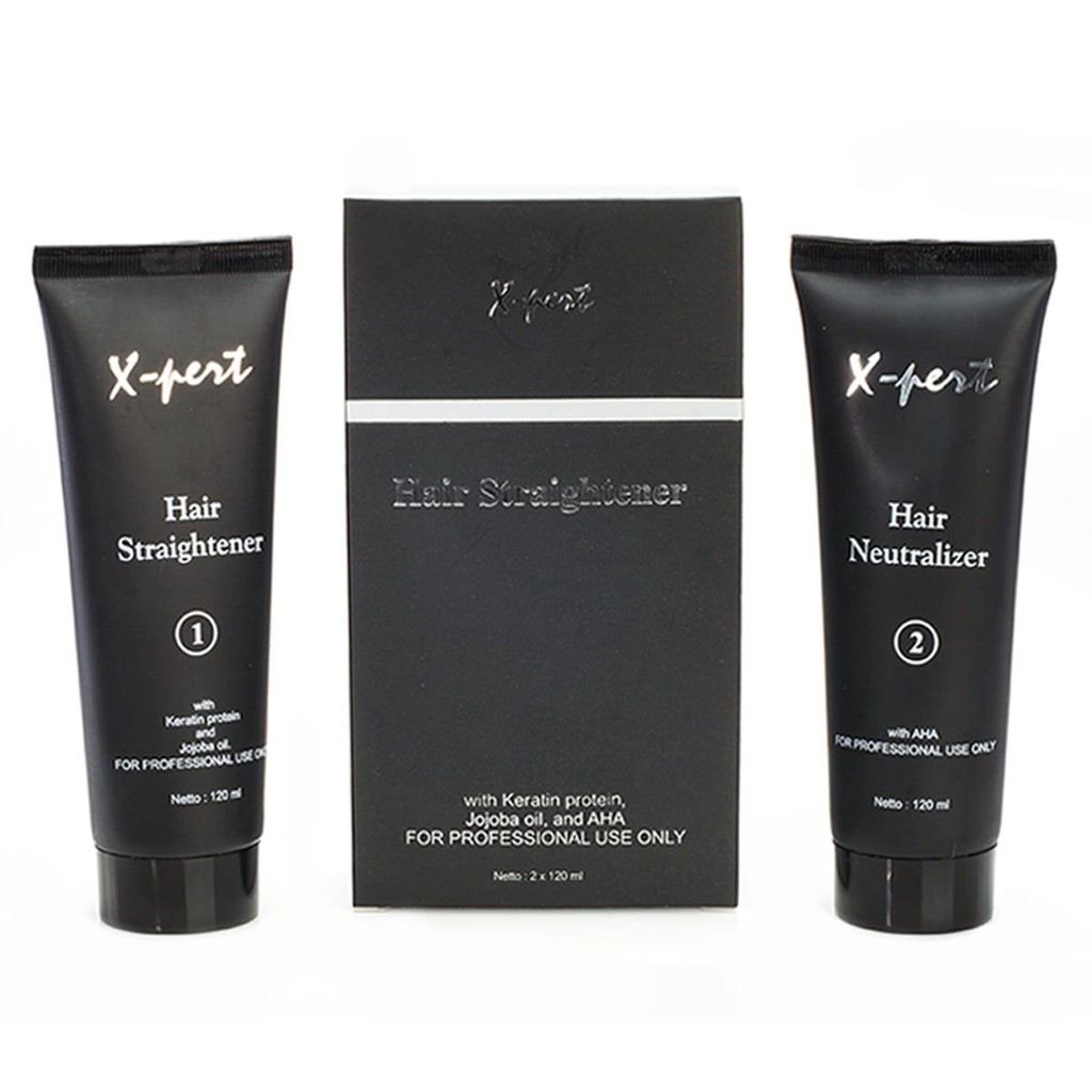 X-pert – Hair Straightener with Keratin Protein and AHA – Step 1 &amp; 2