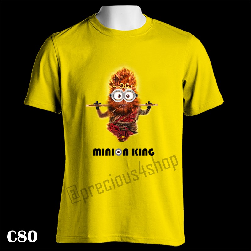 Monkey King Minion Version Cute Unik | Kaos Couple | T-Shirt