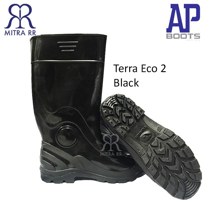 Sepatu AP boot Terra Eco 2 Black Sepatu Boots Hitam Tinggi Terra Hitam