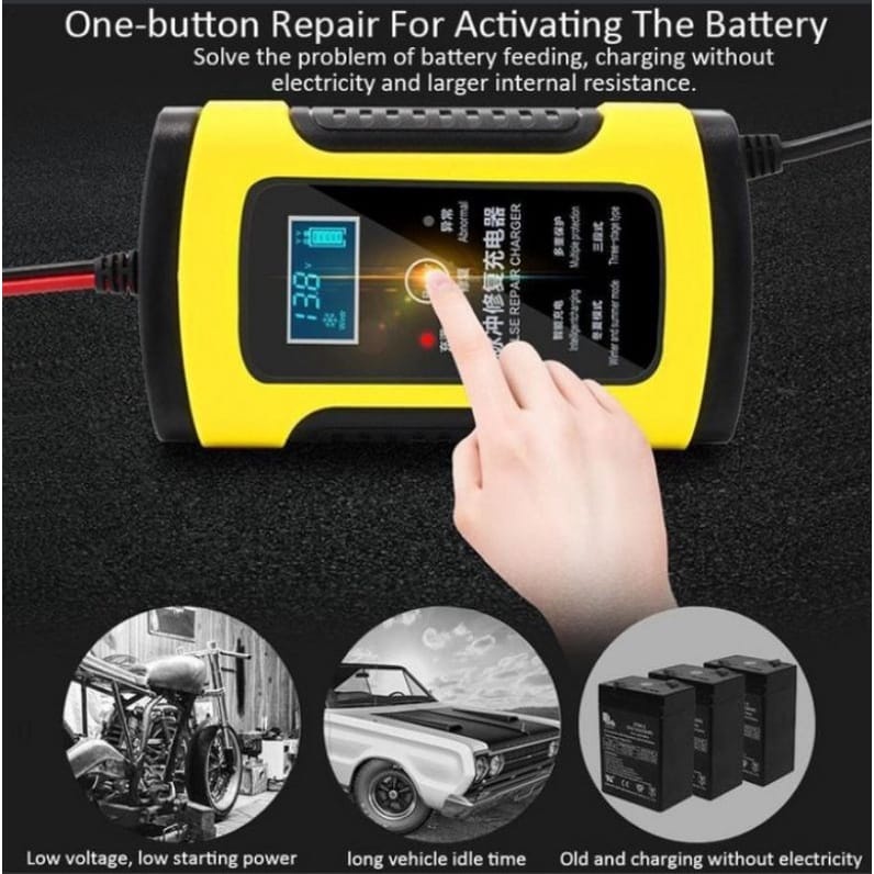 Charger Aki Mobil Smart Battery Repair cas aki Lead Acid 12v 6a