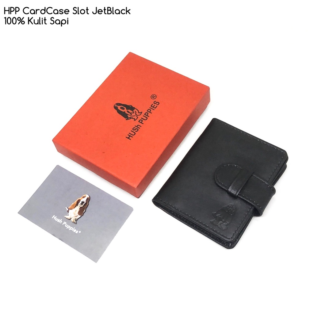 dompet kulit pria hushpuppies cardcase cardcase SLOT series premium bahan kulit sapi asli