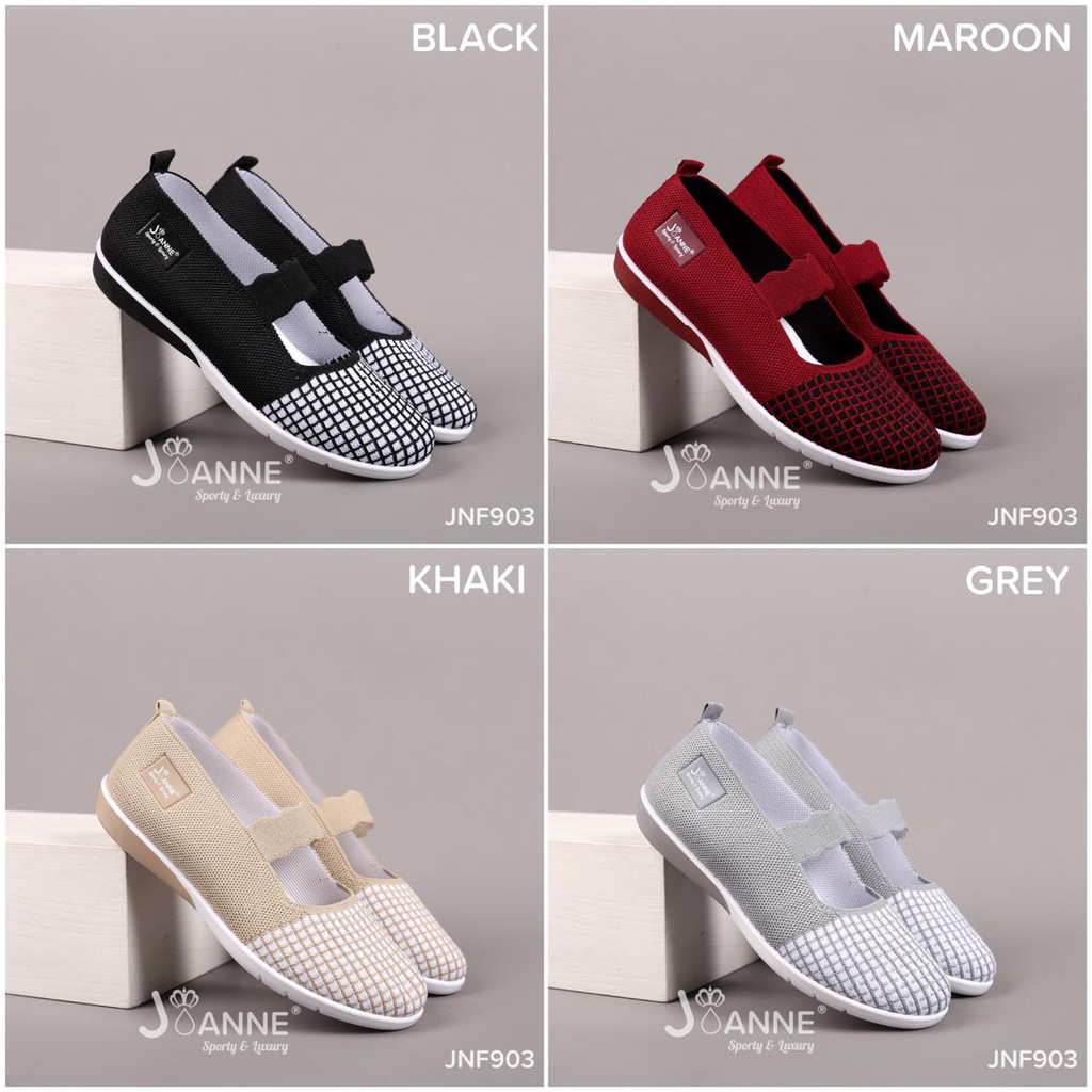 JOANNE FlyKnit Flats Shoes #JNF903 ORIGINAL