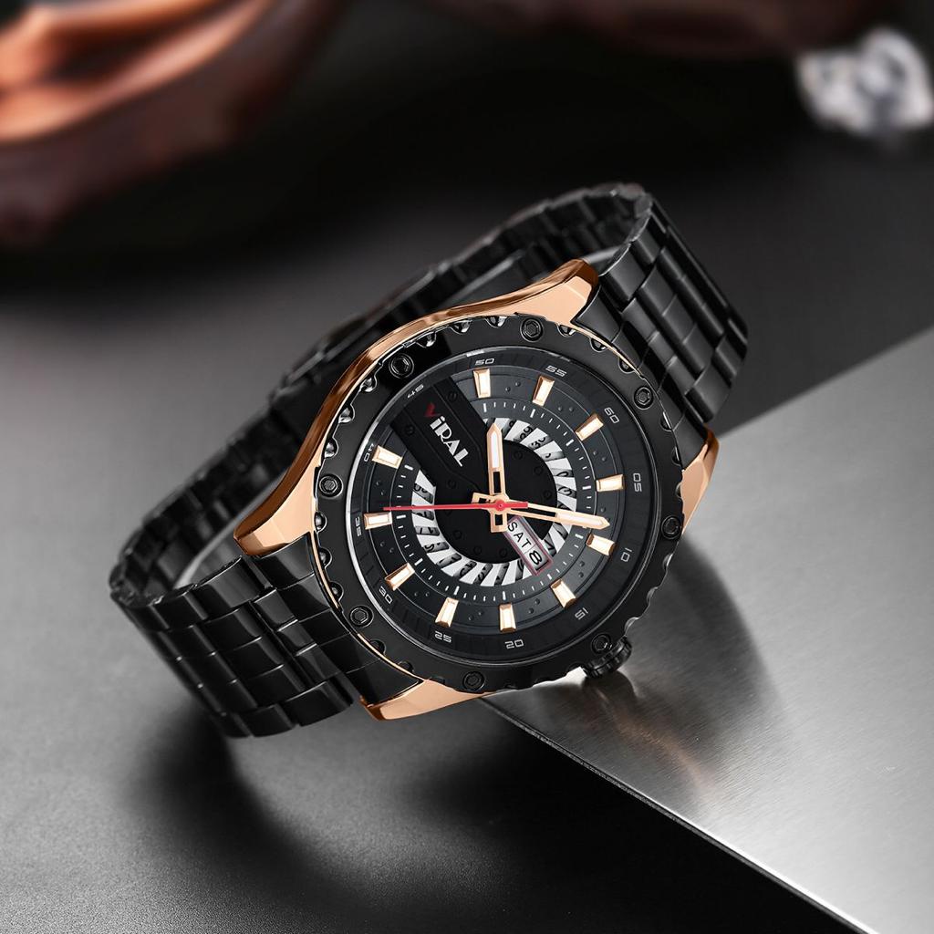 (SS) JAM TANGAN TERBARU RANTAI STAINLESS VIRAL ORIGINAL V-8609 JAM TANGAN PRIA TAHAN AIR