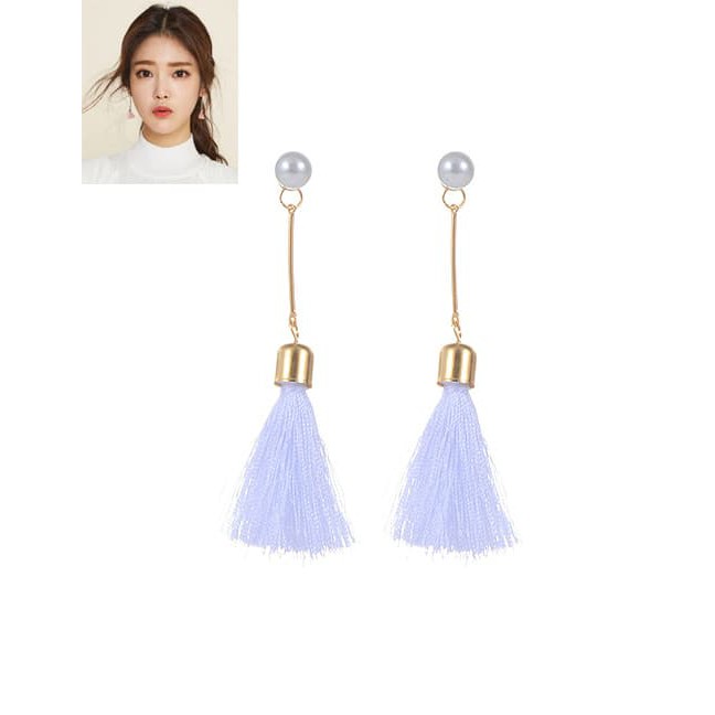 Anting Pearl Tassel Juntai 3 Warna