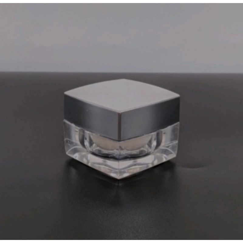 POT CREAM ACRYLIC 10 GRAM KOTAK ACRYLIC SILVER ACRYLIC KOTAK 10GR