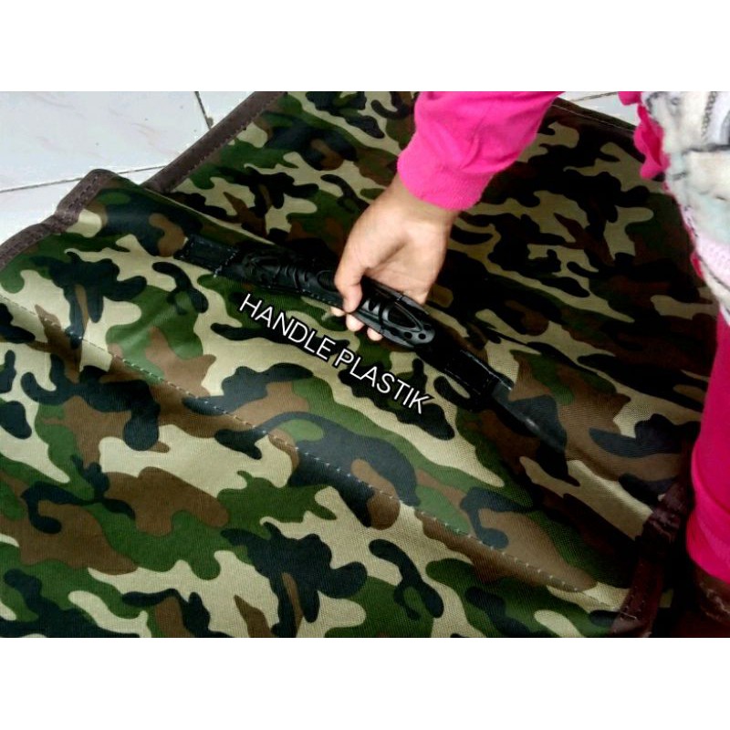 WATERPROOF ARMY, TAS KANDEK MOTOR ANTI AIR, TAS KURIR, TAS OBROK, BAGASI MOTOR, SIZE 50X30X38