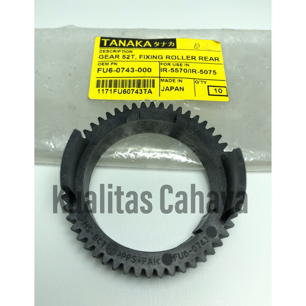 Gear 52T Mesin Fotokopi Canon IR 6570 dan 5075 FU6-0743-000 Tanaka