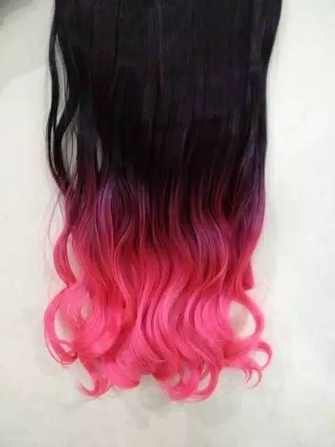 Hair clip biglayer ombre gradasi murah ori korea