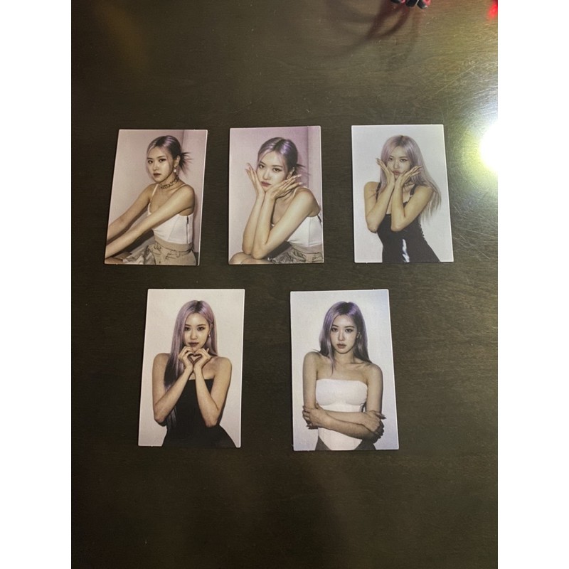 Rose blackpink photocard rosé lisa jennie jisoo the album withdrama applemusic benefit official