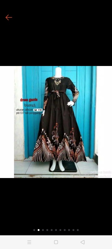 Ms Gamis Batik Sriwedadi Busui