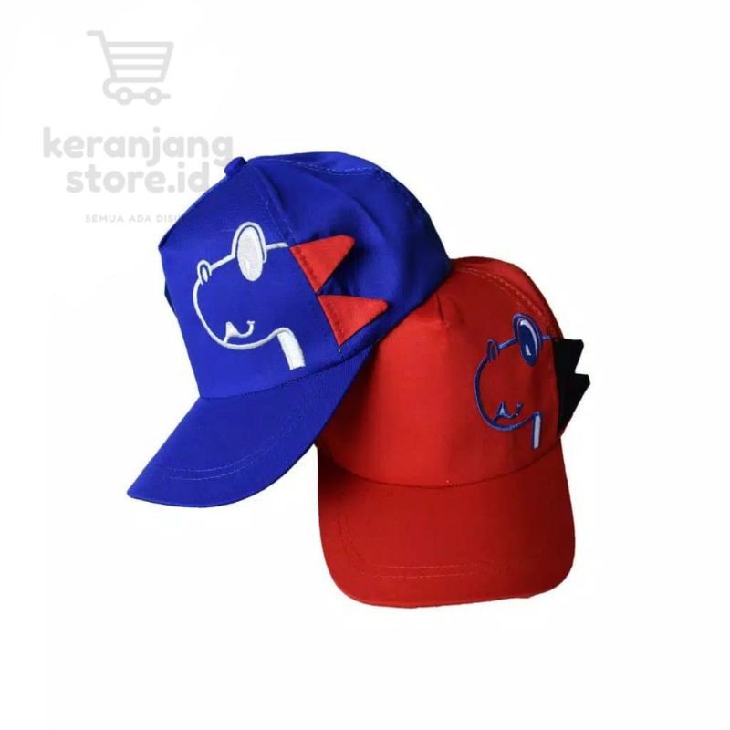 COD Topi Baseball Anak Laki-laki / Perempuan Gambar Kartun Dinosaurus Bahan Corduroy-2