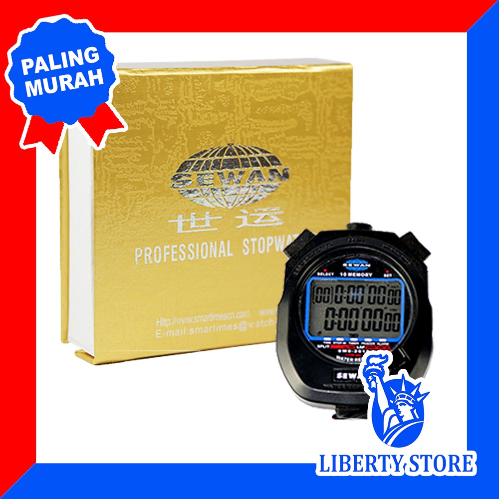 Stopwatch Olahraga Genggam Original SEWAN 10 Memori