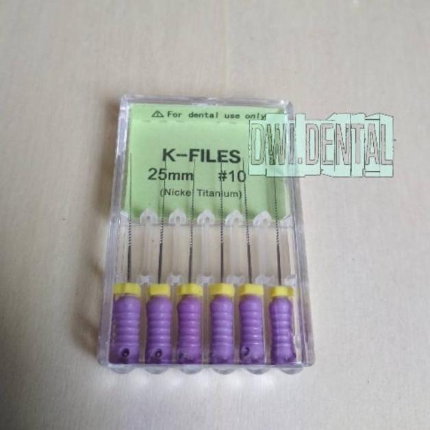 

K-File K Files Kfile Niti Root Canal Nickel Titanium Size 25Mm 10# Terlaris