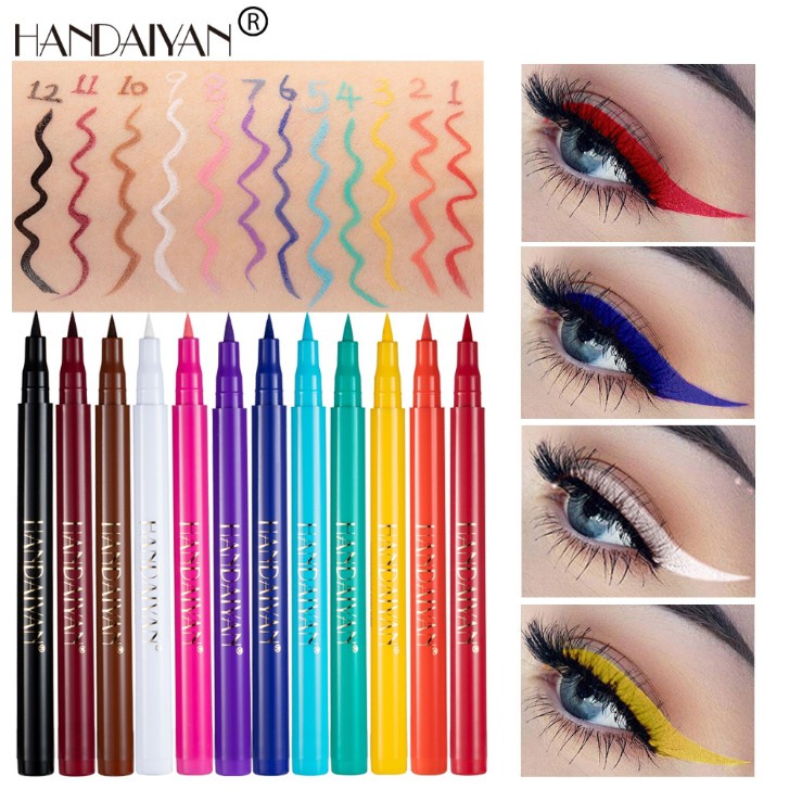 CSP087 - HANDAIYAN ALLPHV Rainbow Color Warna Eyeliner Spidol Waterproof Make Up