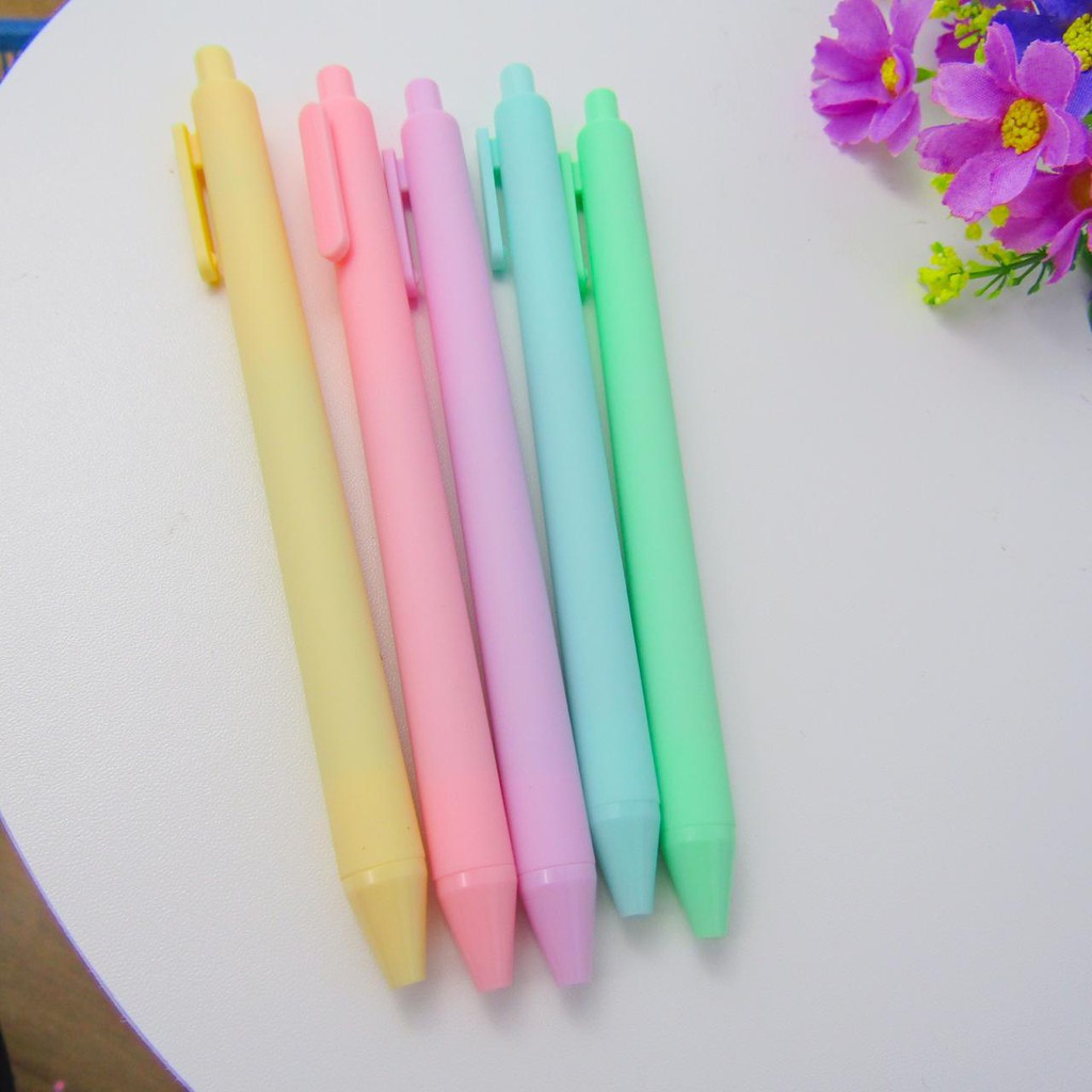 

PULPEN CETEK WARNA MAKARONS PASTEL LUCU IMUT KADO SOUVERNIR UNIK by RAJAGROSIR