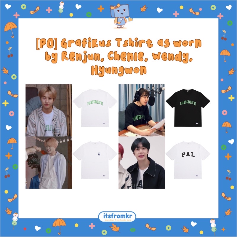 [READY STOCK] Grafikus Tshirt as worn by Renjun, Chenle, Wendy, Hyungwon