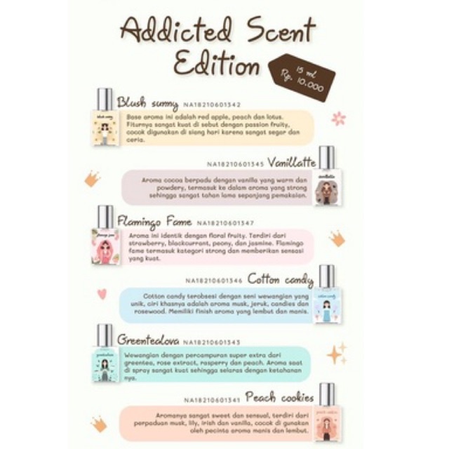 BPOM GEAMOORE ADDICTED SERIES PARFUM 15ML / MINYAK WANGI GEAMORE