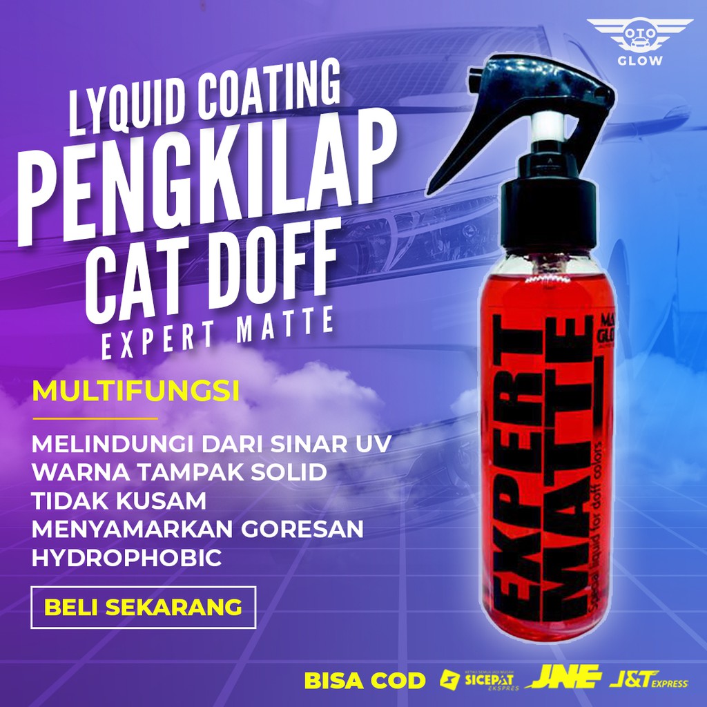 Pengkilap pembersih cat doff helm pelindung poles coating pelapis spray wax cat body mobil motor