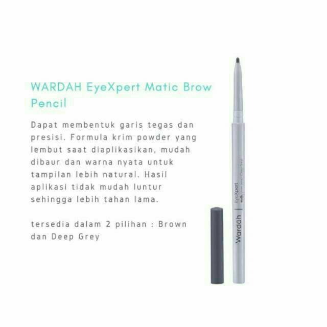 Promo wardah pensil alis warna coklat