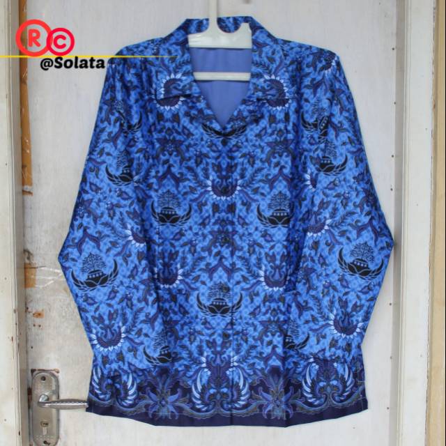 Atasan Kemeja Korpri Wanita - Batik Korpri Wanita - Baju Seragam Korpri Wanita Bahan Sutera
