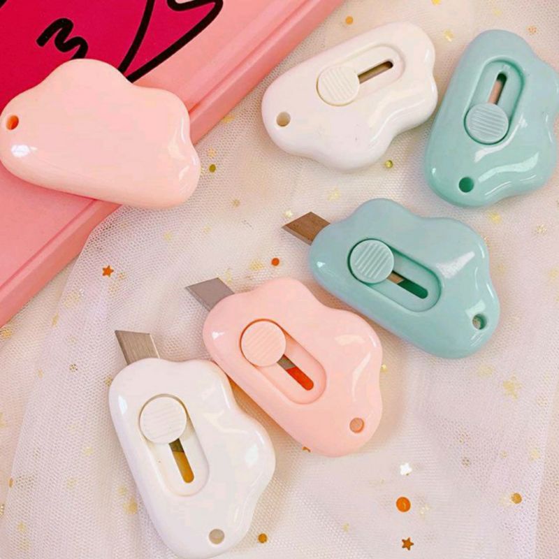 

YEPPOSTORE__ CUTTER LUCU / CUTTER UNIK / PISAU KECIL PEMOTONG KERTAS / CUTTER MINI