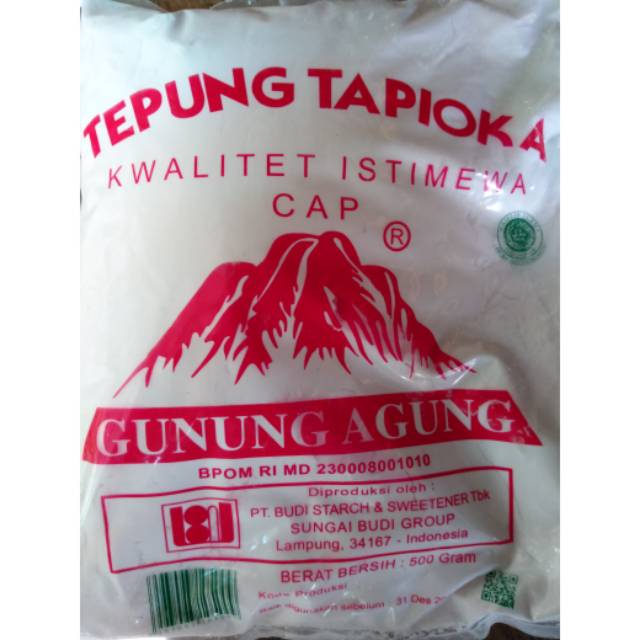 

[500gr] TEPUNG SAGU TAPIOKA CAP GUNUNG AGUNG MERAH