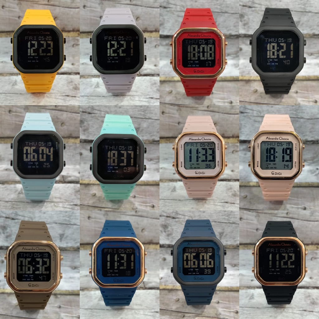 Jam Tangan Digital  Wanita Alexander Christie AC9347 AC 9347 Garansi Resmi