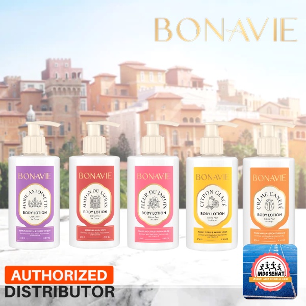 BONAVIE Body Lotion Marie Antoinette Creme Canele Maison Du Safran Fleur Du Jardin Citron Glace - Lotion Badan