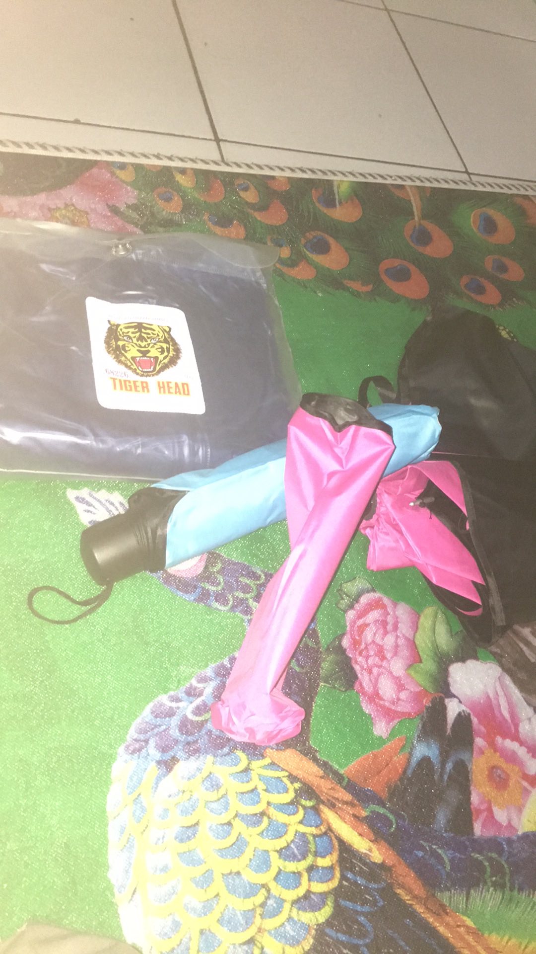 Promo ... Payung Lipat Magic Ajaib 3d 3 Dimensi Anti Uv Timbul Motif Lapis Hitam