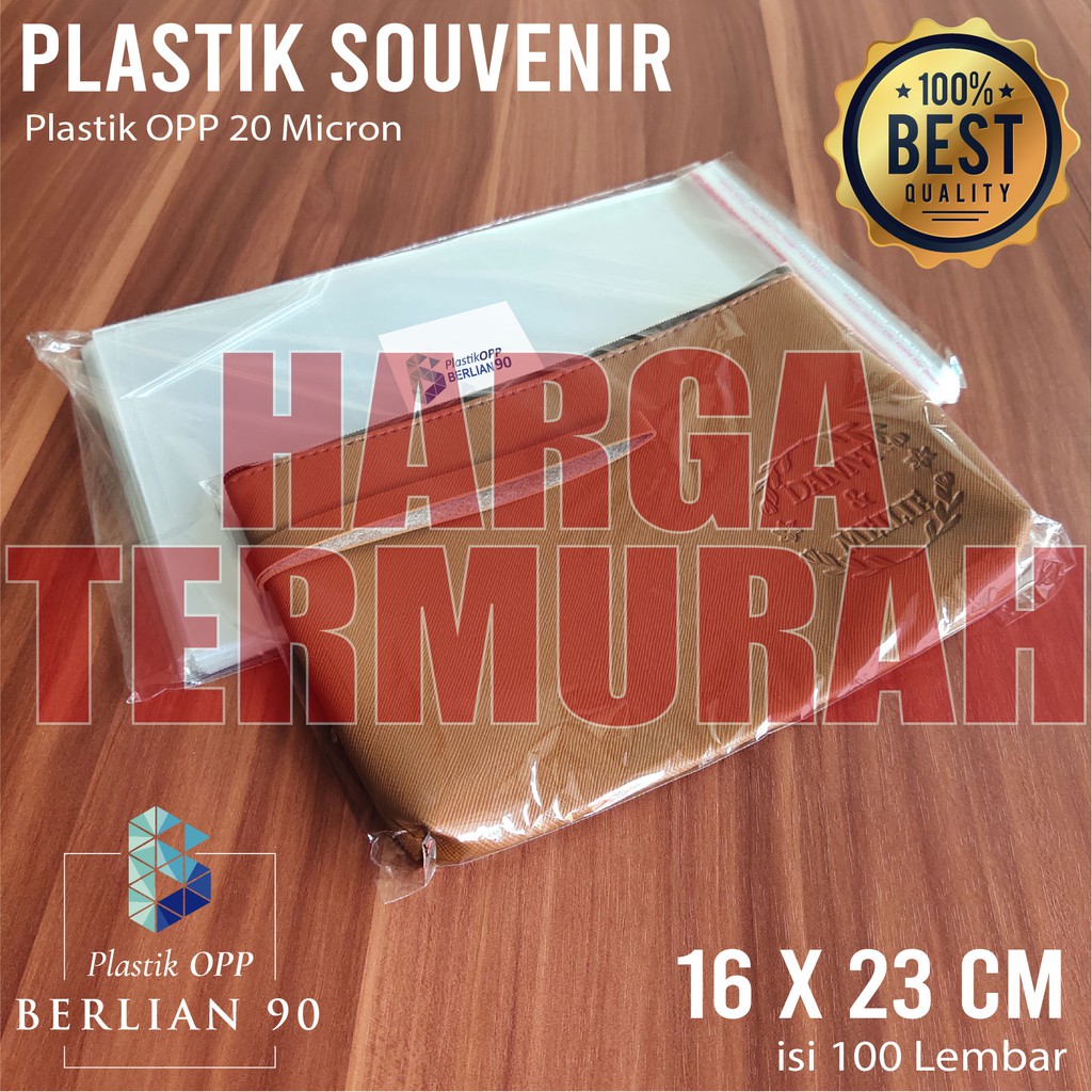 

PLASTIK OPP TEBAL 16 x 23 cm 30 Micron (0,5) PLASTIK KEMASAN ISI 100 PCS